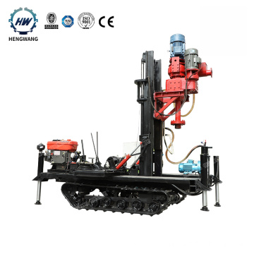 Granite pile hole water well drilling rig Crawler type rc drilling rig prices